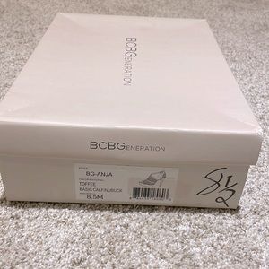 Suede and leather open toe pumps with ankle buckles